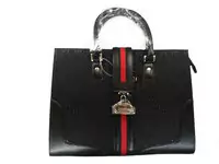 woman gucci discount sac 2013 bon sac ss1568 noir 36cmx27cmx8cm